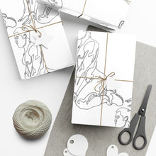 Load image into Gallery viewer, Line Art Gift Wrap Papers V3