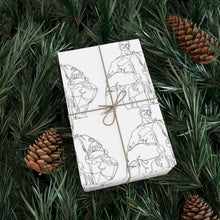 Load image into Gallery viewer, Line Art Gift Wrap Papers V2