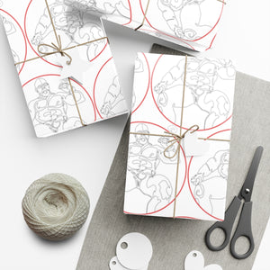 Line Art Gift Wrap Papers V5