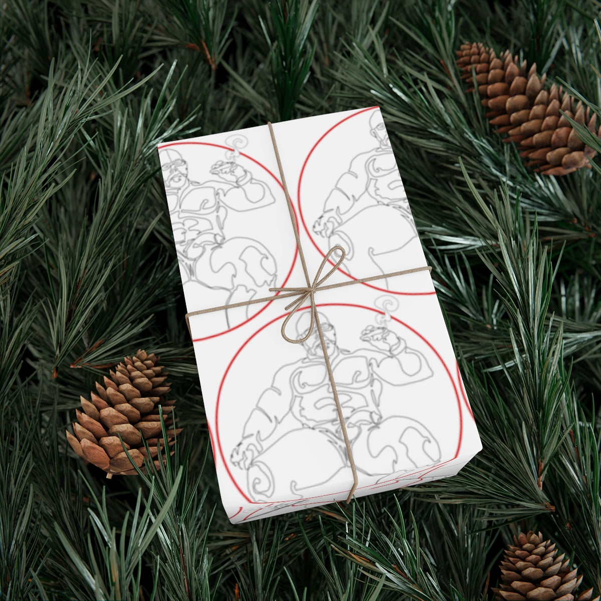 Line Art Gift Wrap Papers V5