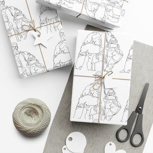 Line Art Gift Wrap Papers V2